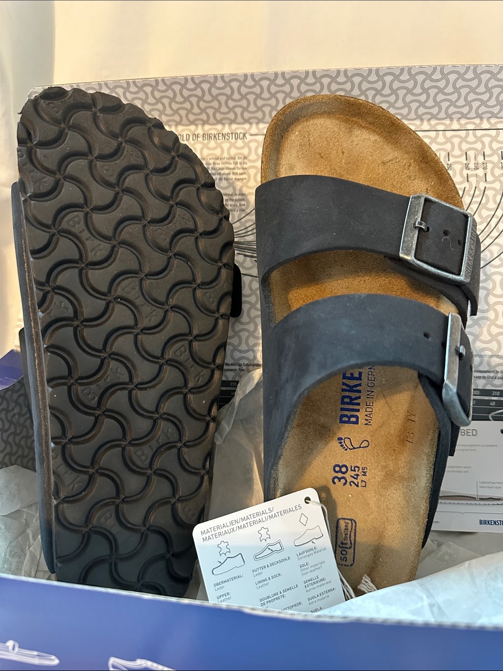 Birkenstock Two-Strap Sandals in Black